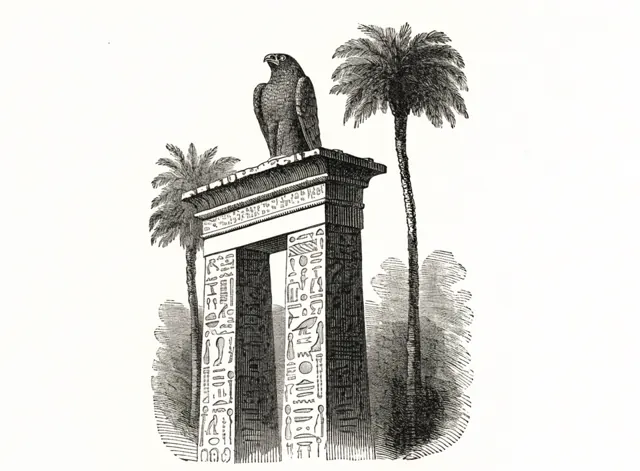Illustration: Egyptiska gudar