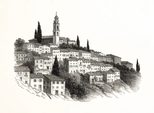 Illustration: Italienska städer